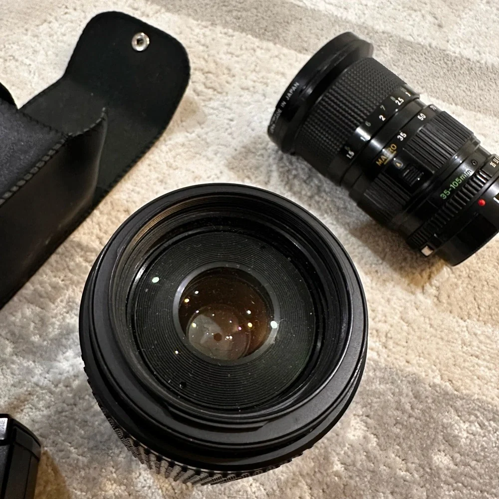 Canon Black Camera Lens Set